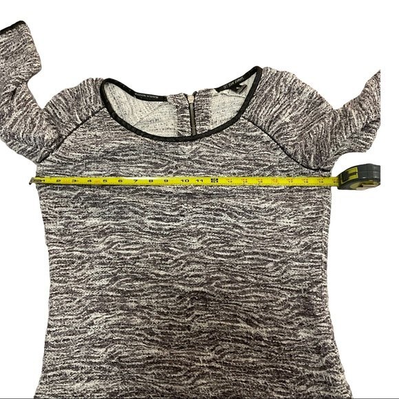 Scotch & Soda Tweed 3/4 Sleeve Round Neck Tunic Top 2 S Academia Casual - Picture 5 of 9